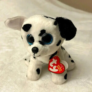🦖 🖤🤍 TY Beanie Baby Catcher the Dalmatian. EUC w/ tags